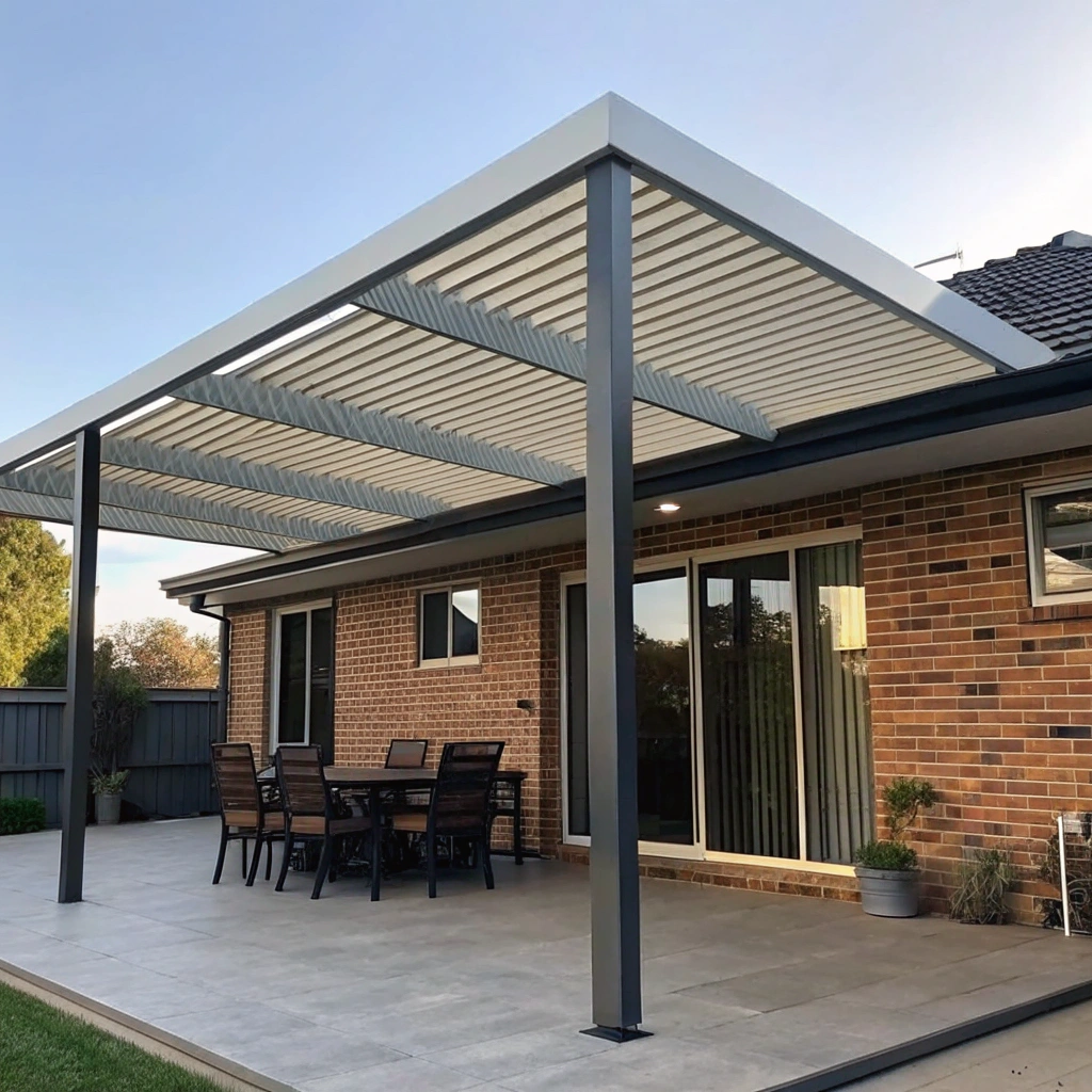 louvre roof installation Newcastle pergola